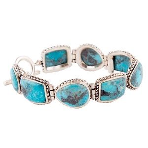 BARSE Turquoise Sterling Silver Toggle Bracelet